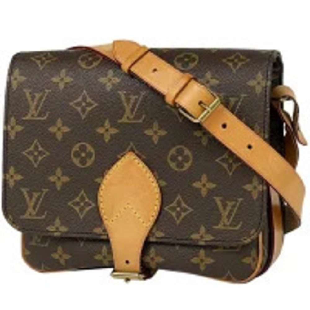 Louis Vuitton Cartouchiere Crossbody Shoulder Bag Monogram Brown